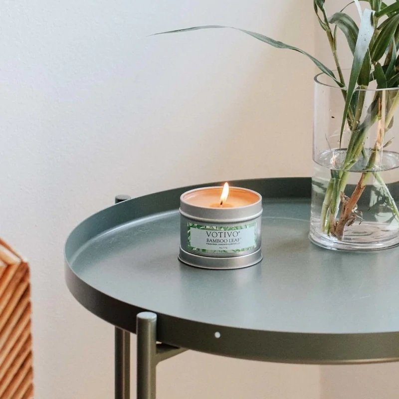Votivo Bamboo Leaf 4oz Tin Candle