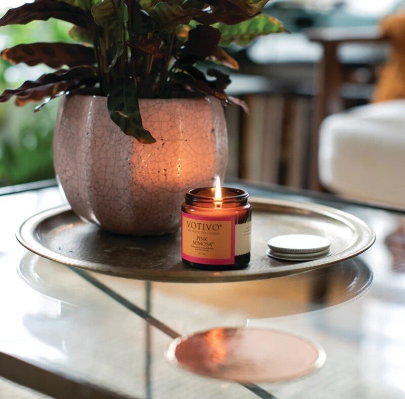 Votivo Pink Mimosa Jar Candle 2.8oz