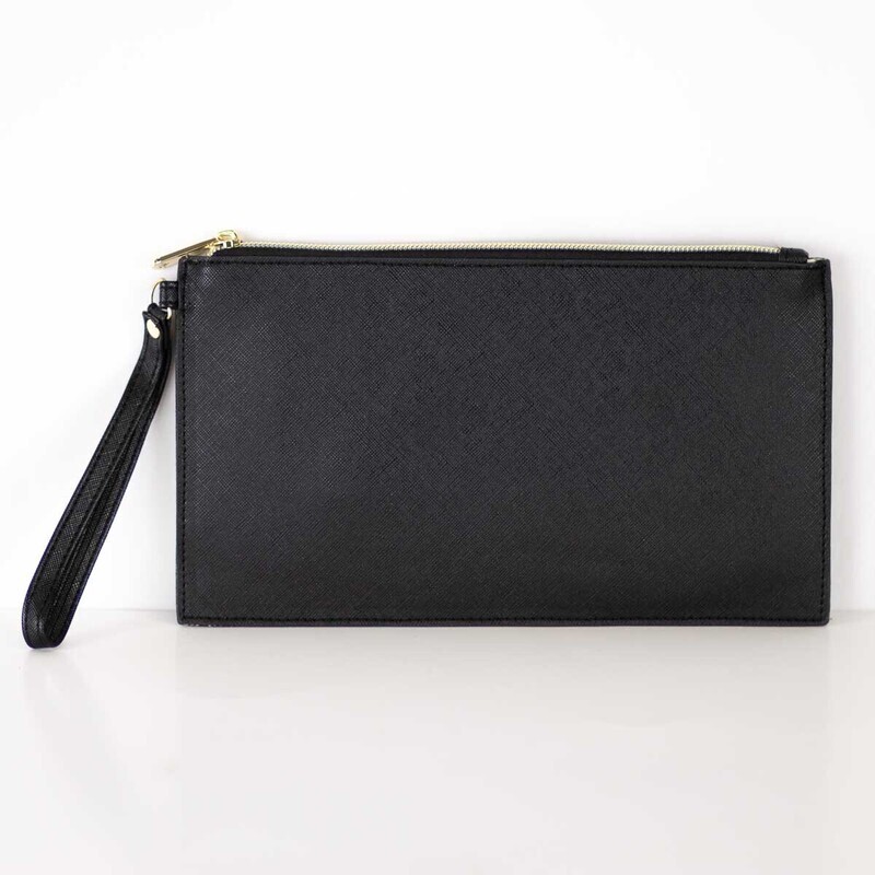 Campbell Wristlet Black 9.75x5.5&quot;