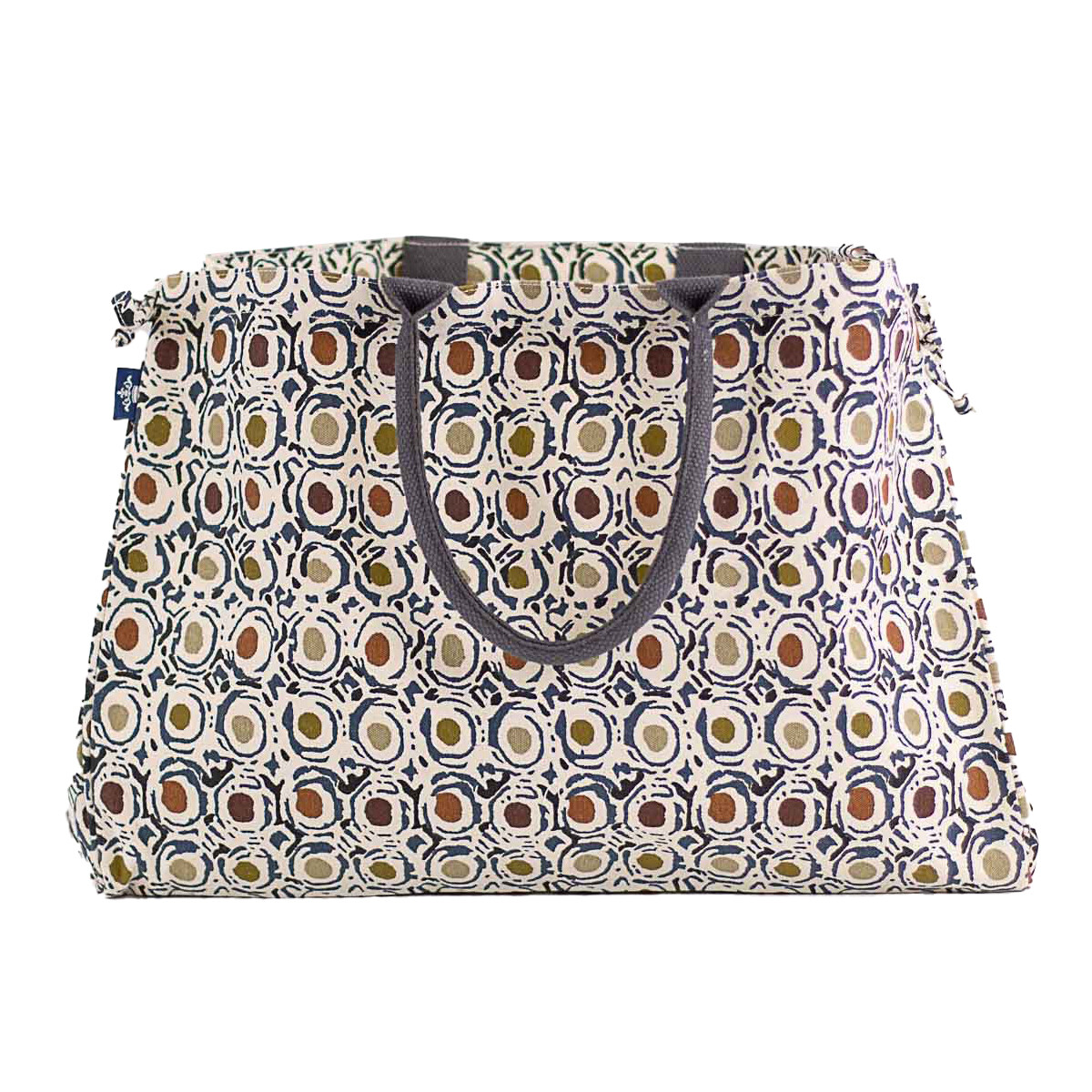 Milford Tote Natural/ Multi 20x14x7