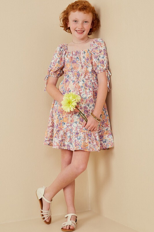 Nikki Floral Print Dress, Tween