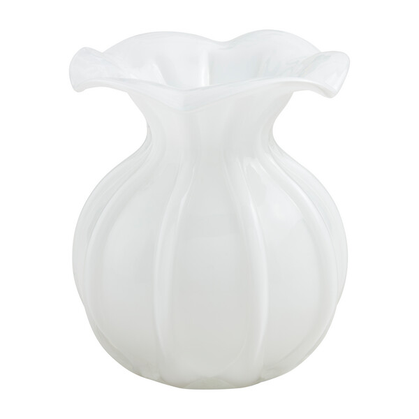 Mud Pie Ruffled Glass Vases 