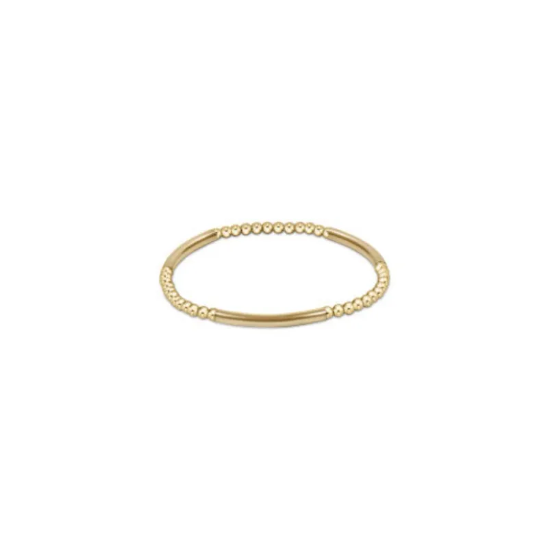 enewton Bliss Bar Pattern Gold 2.5mm Bracelet 