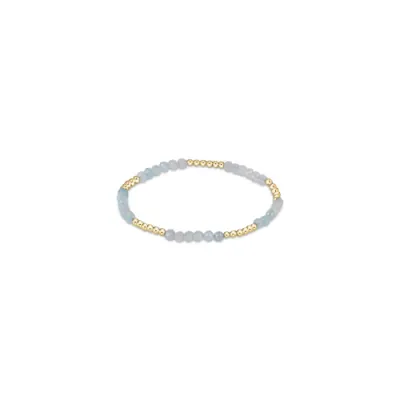 enewton Blissful Pattern 2.5mm Bead Bracelet - Aquamarine