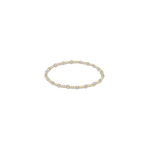 enewton Gold Sincerity Pattern 3mm Bead Bracelet - Moonstone