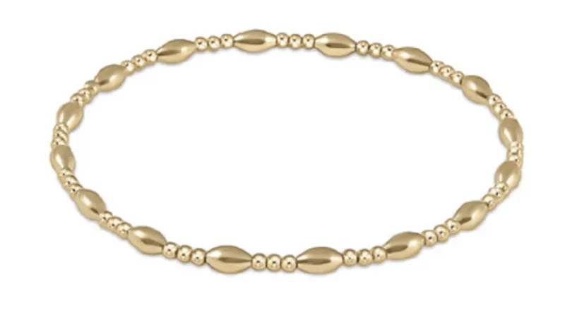 enewton Extends - Harmony Sincerity Pattern 2mm Bead Bracelet - Gold