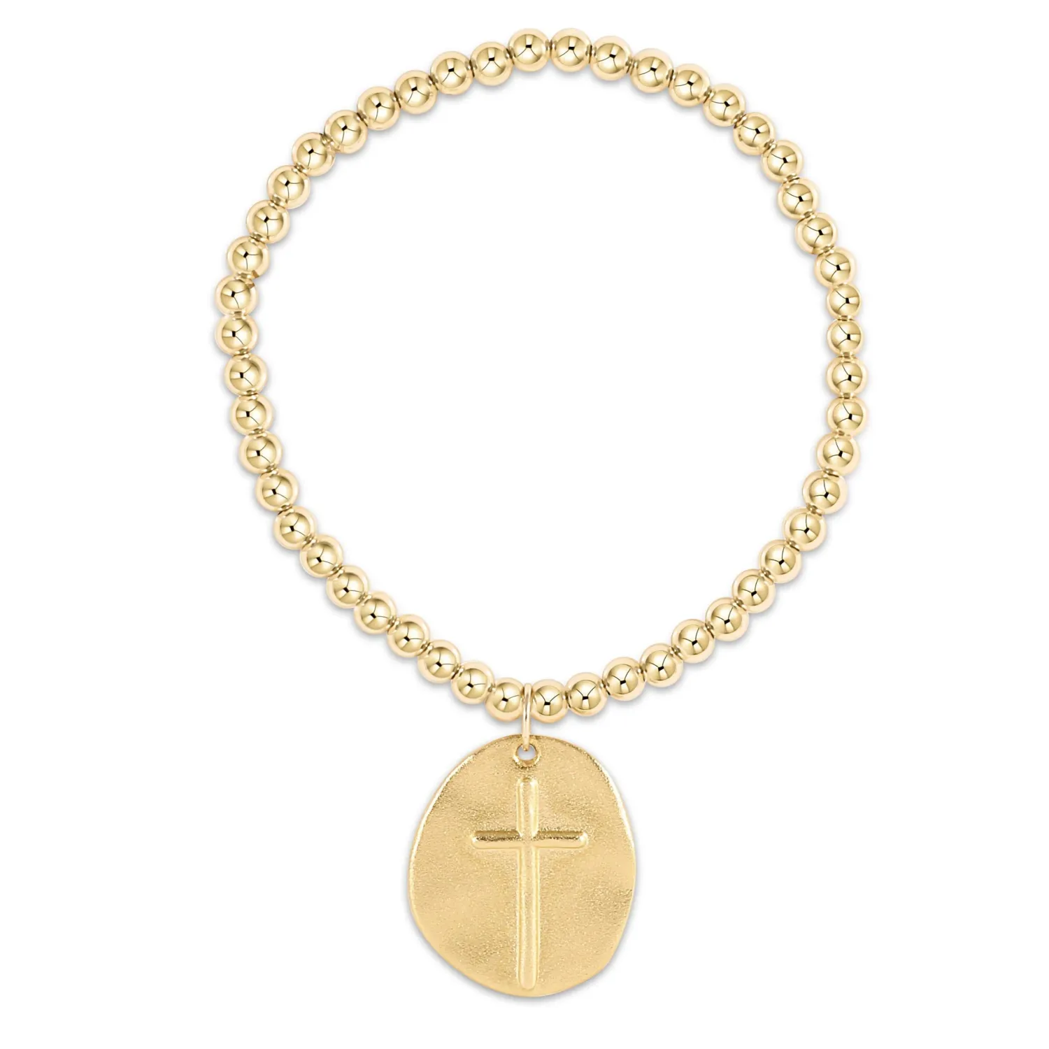 enewton Extends Classic Gold 4mm Bracelet - Inspire Gold Charm (