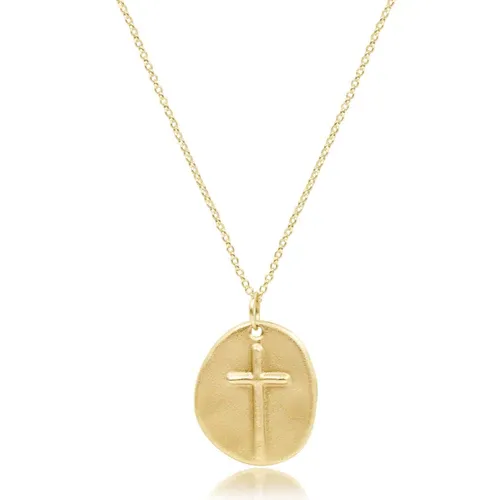 enewton 16&quot; Necklace Gold - Inspire Gold Charm (Reversible)
