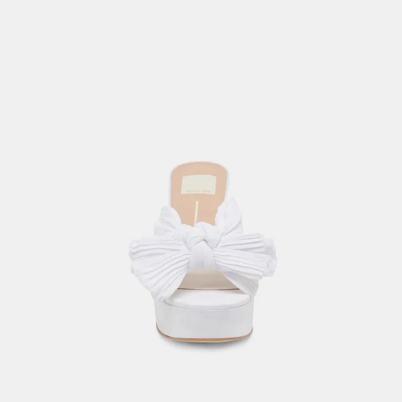 Dolce Vita Blare White Satin Heel