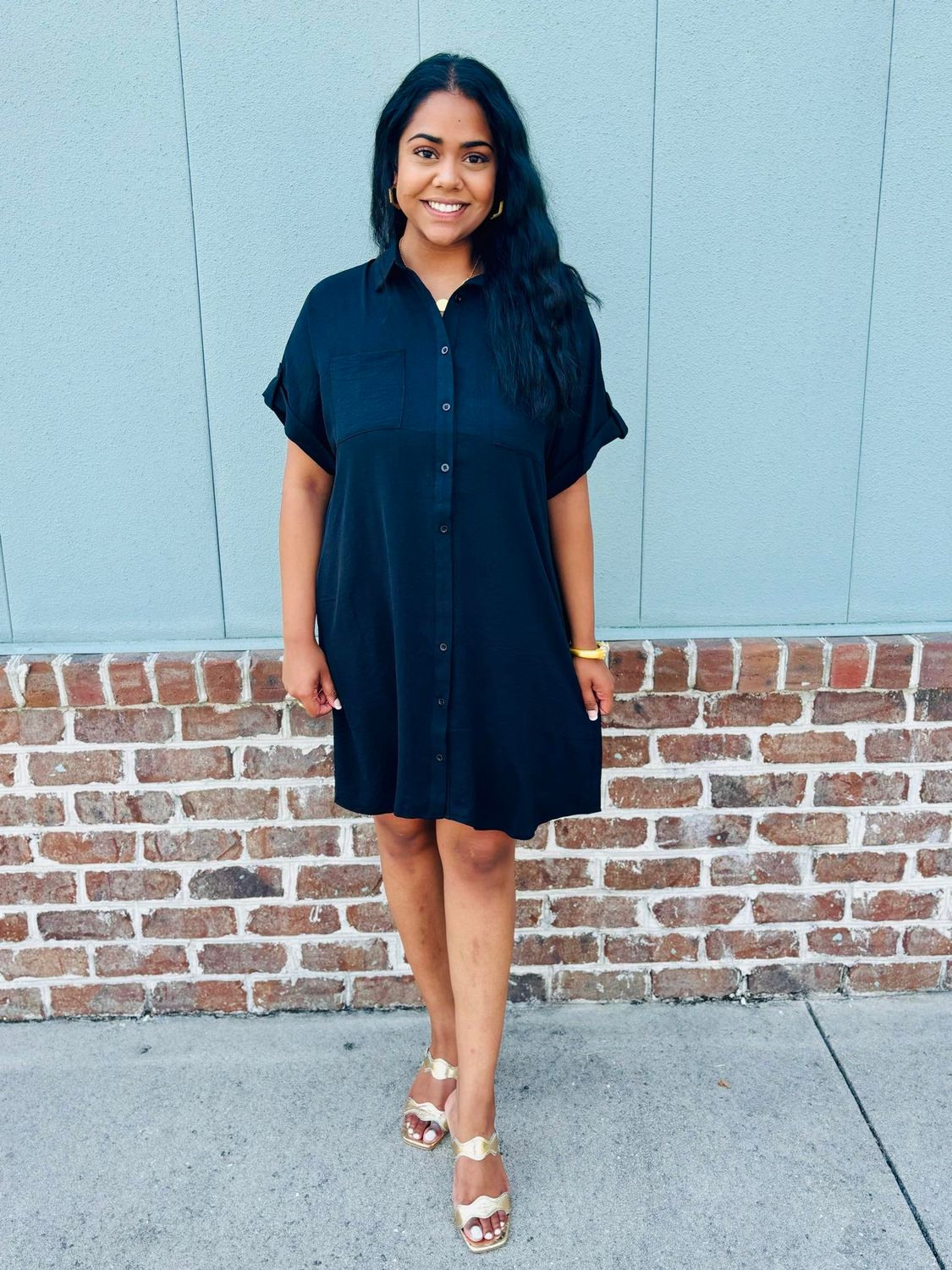 In The Works Shirt Dress