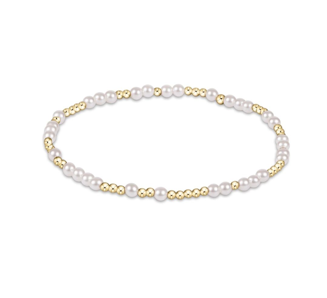 enewton Extends - Hope Unwritten 3mm Bead Bracelet - Pearl