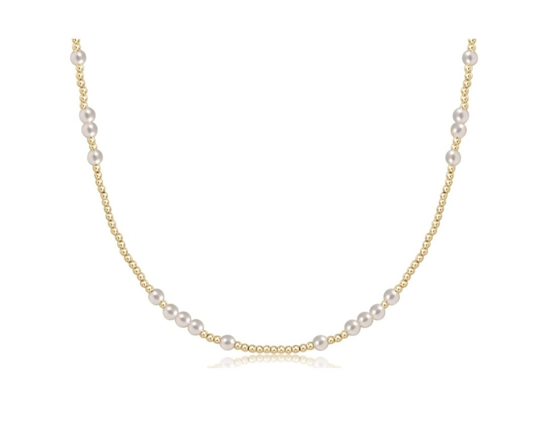 enewton 17&quot; Choker Hope Unwritten - 3mm Pearl