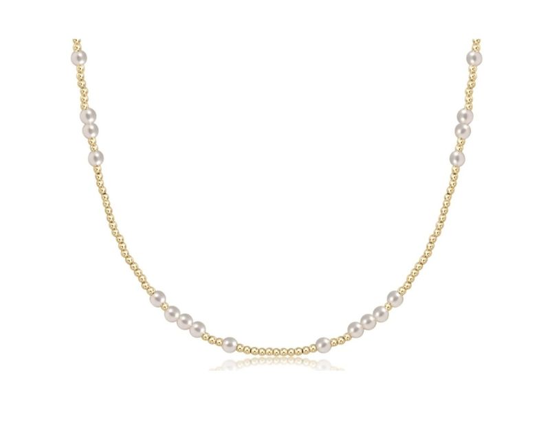 enewton 17&quot; Choker Hope Unwritten - 3mm Pearl