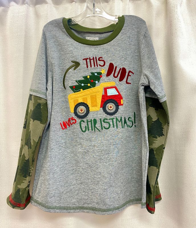 Mud Pie Xmas Dude Christmas Tee