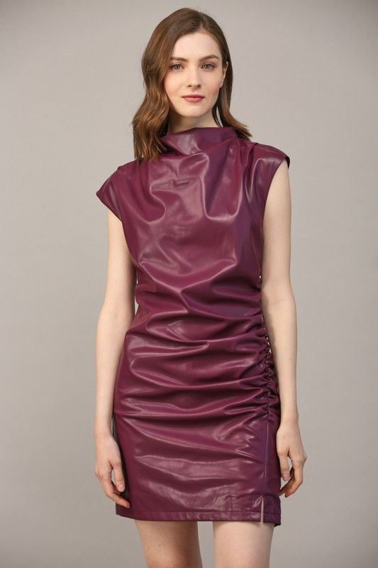 On The Prowl Plum Dress