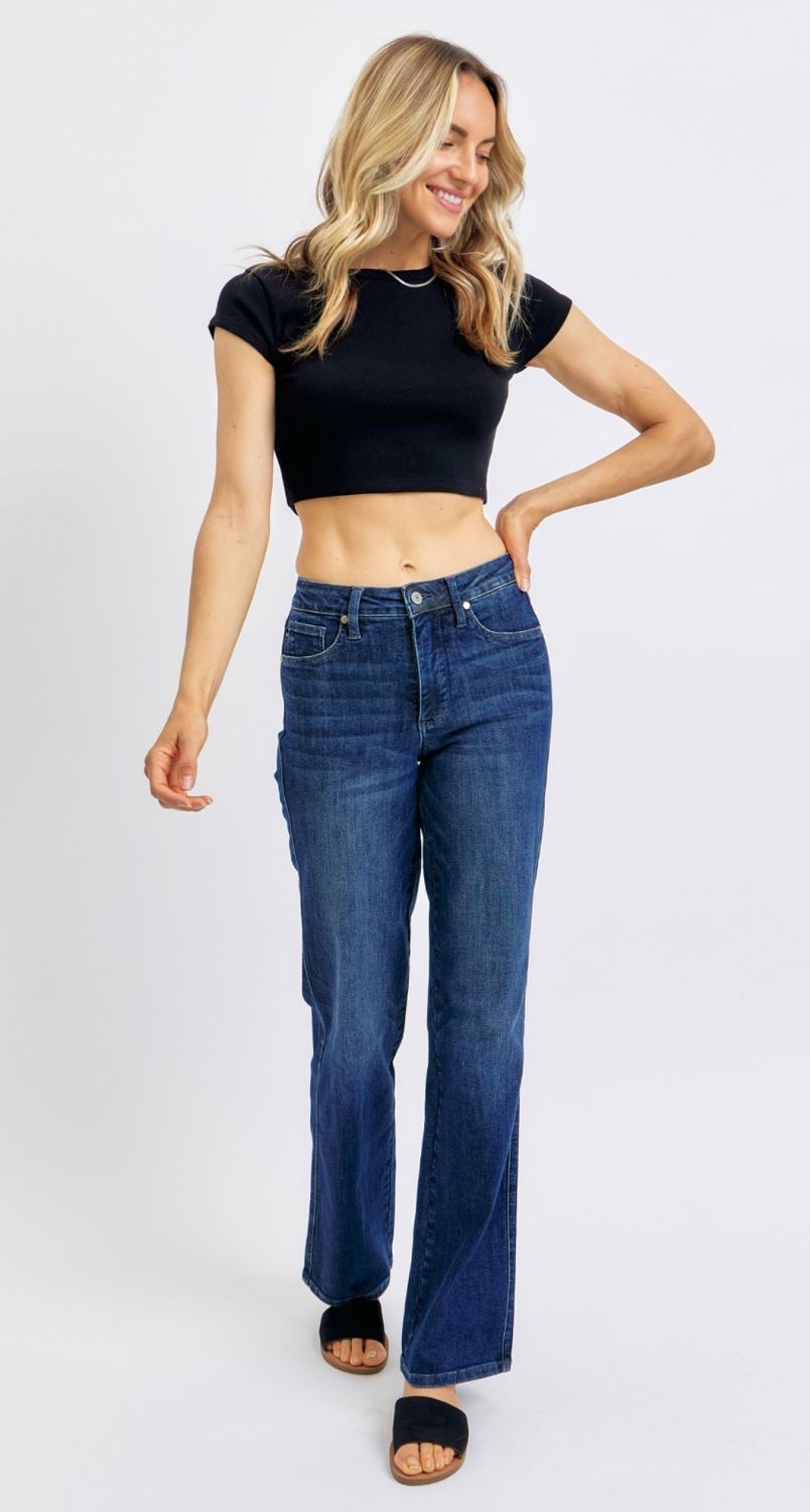 Judy Blue First Date MR Tummy Control Straight,CVY