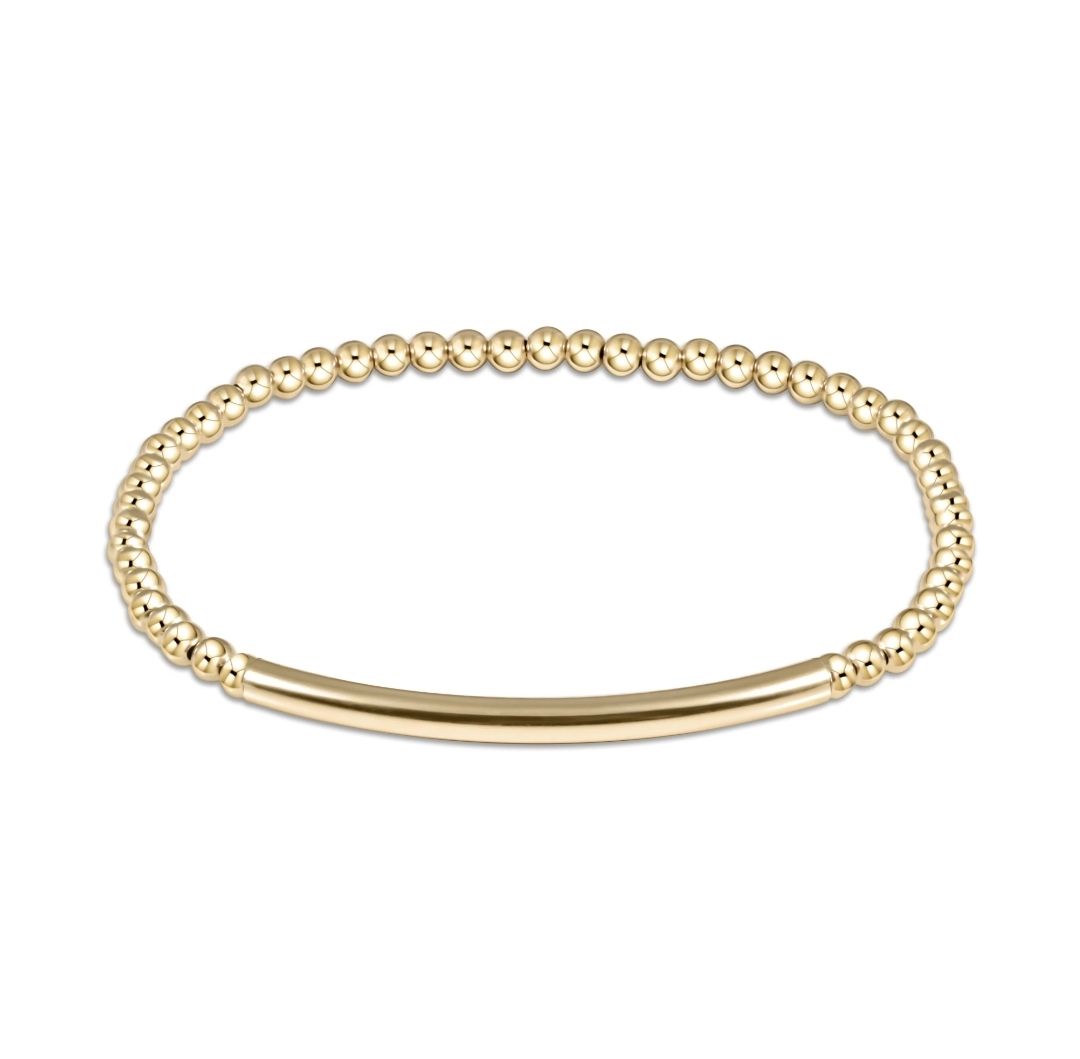 enewton Extends - Classic Gold 3mm Bead Bracelet - Bliss Bar Smooth
