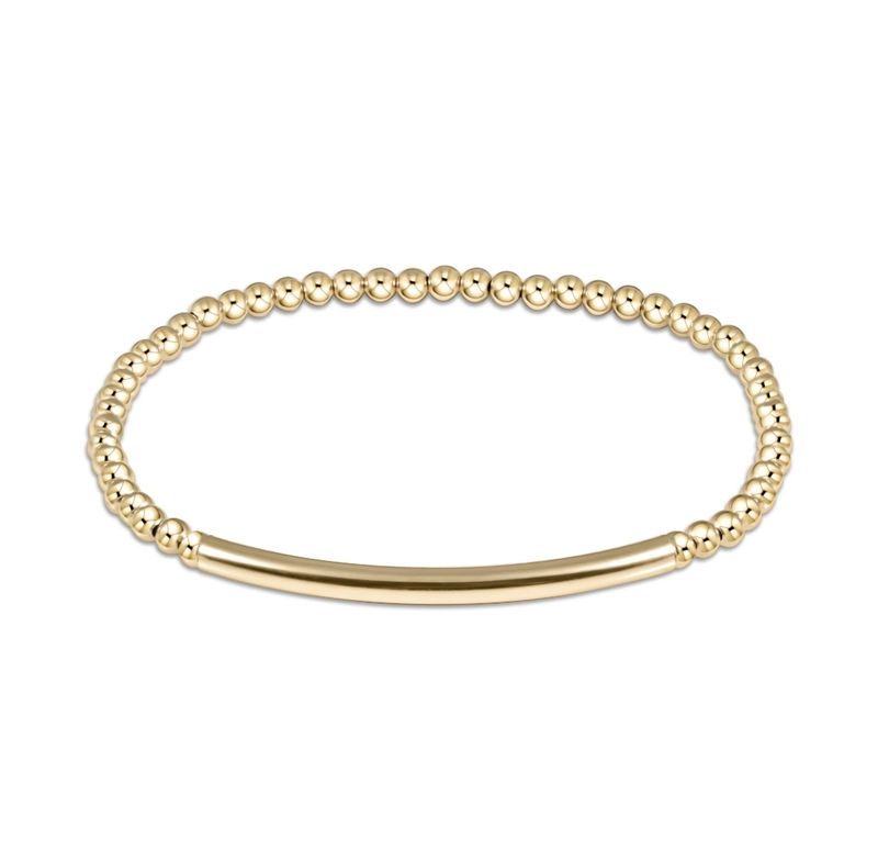enewton Extends - Classic Gold 3mm Bead Bracelet - Bliss Bar Smooth