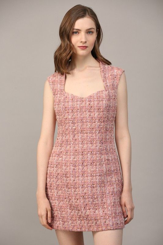 Miss Popular Tweed Dress