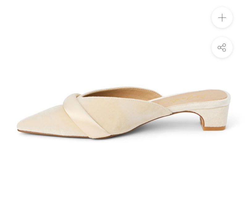 Matisse Kellan Ivory Kitten Heel Mule