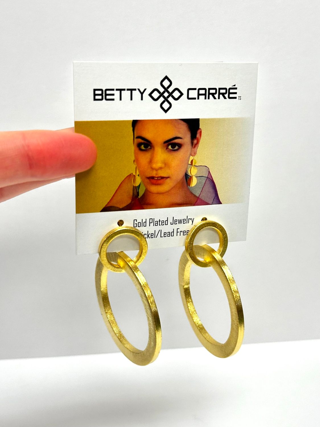 Betty Carre Zilah Two Circle Flat Hoop