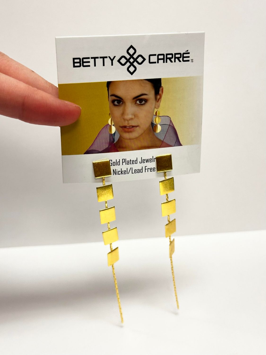Betty Carre Alaska Four Square Earrings