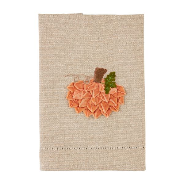 Mud Pie Velvet Pumpkin Towel