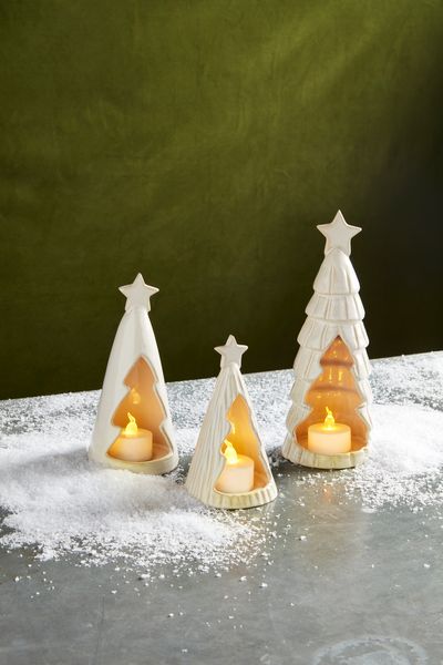 Mud Pie Ceramic Tree Votive Holders