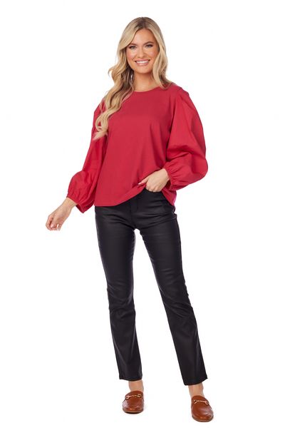 Dillon Poplin Sleeve Top