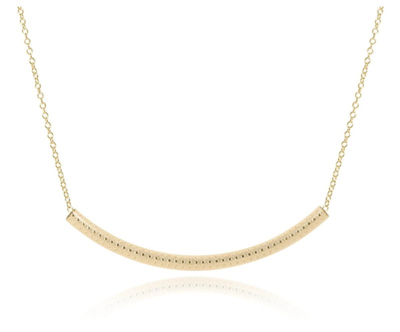 enewton 16&quot; Necklace Gold - Bliss Bar Textured Gold