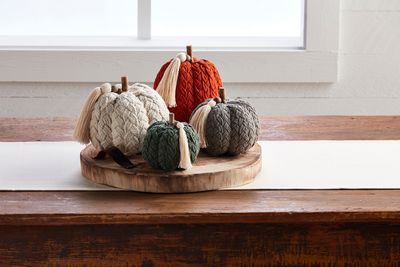 Mud Pie Braided Pumpkins