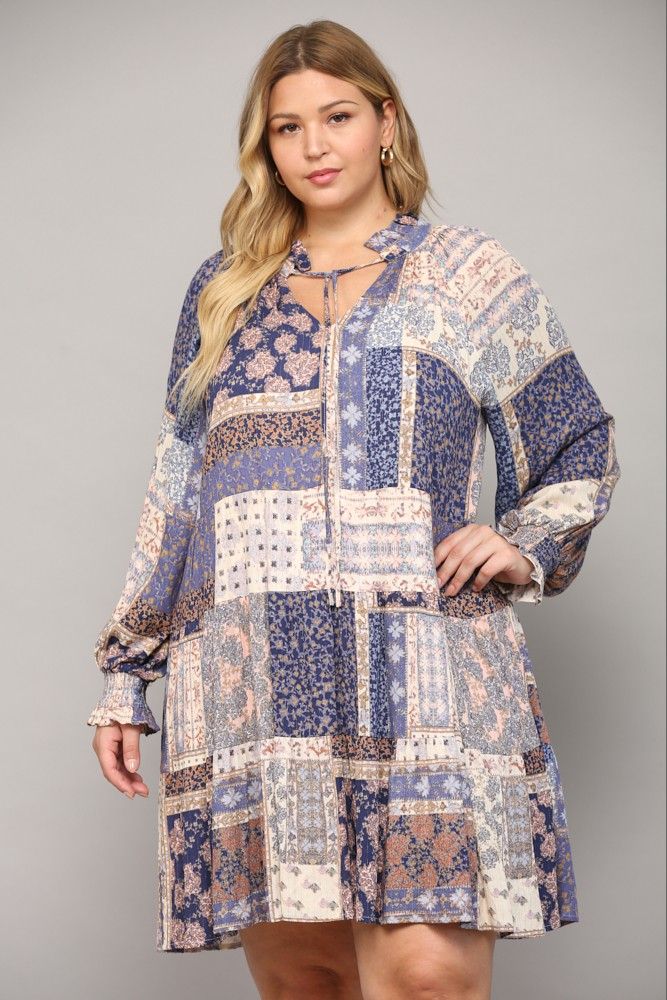 In This Together Long Sleeve Dress, CURVY