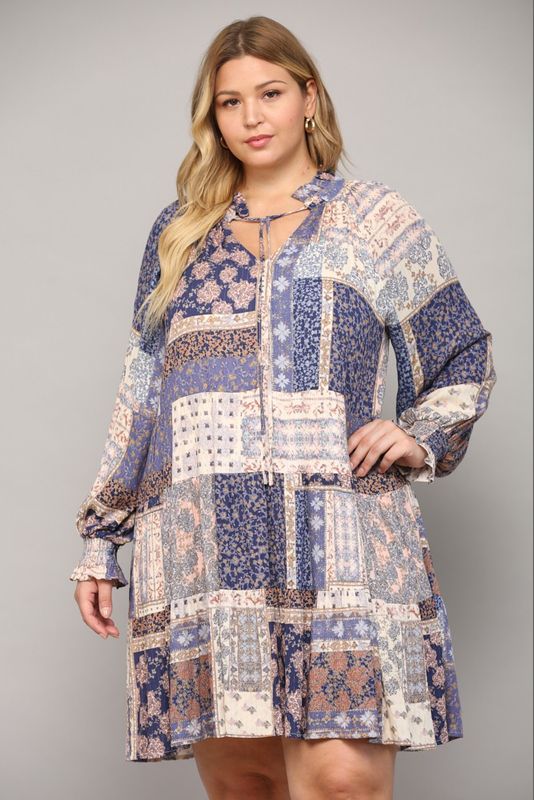 In This Together Long Sleeve Dress, CURVY