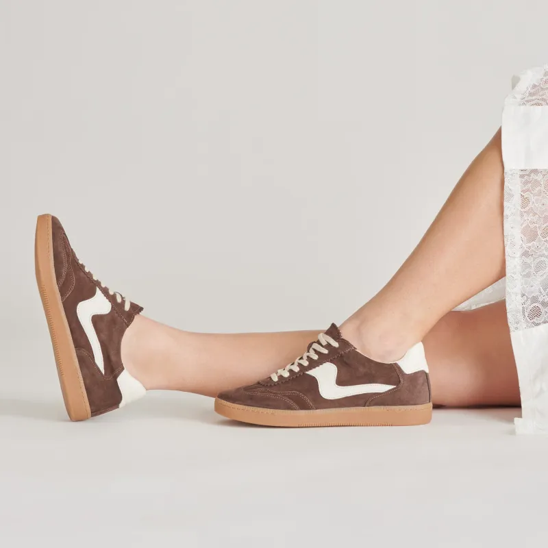 Dolce Vita Notice Dark Brown Suede Sneaker