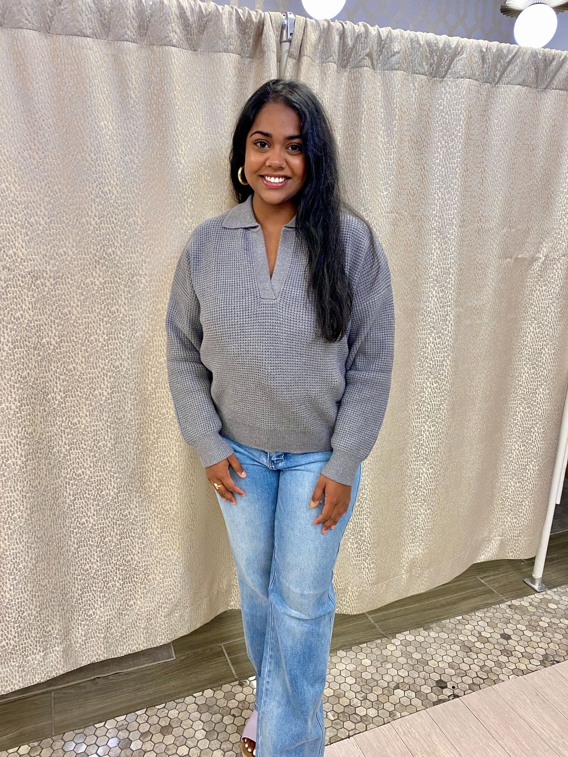 All The Answers Collared Sweater