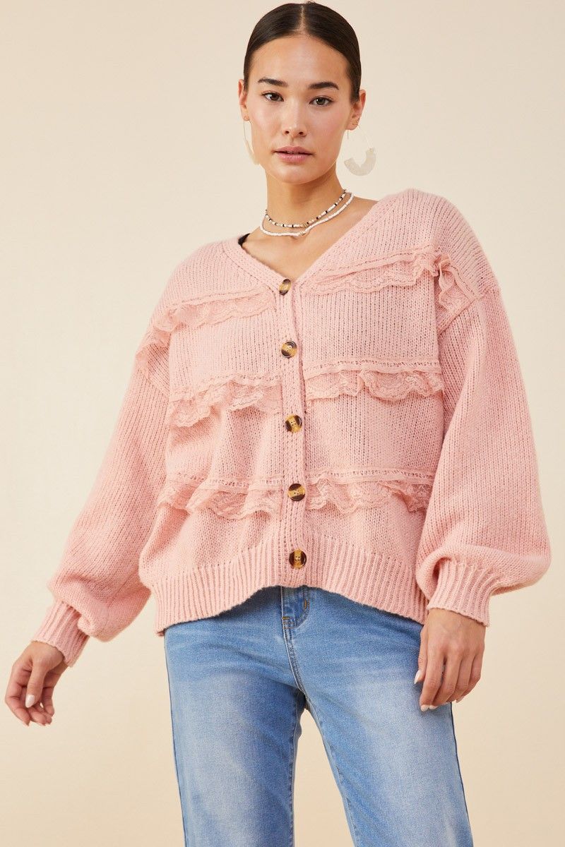 Look Your Way Button Cardigan