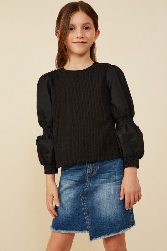 Phoebe Sleeve Knit Top, TWEEN
