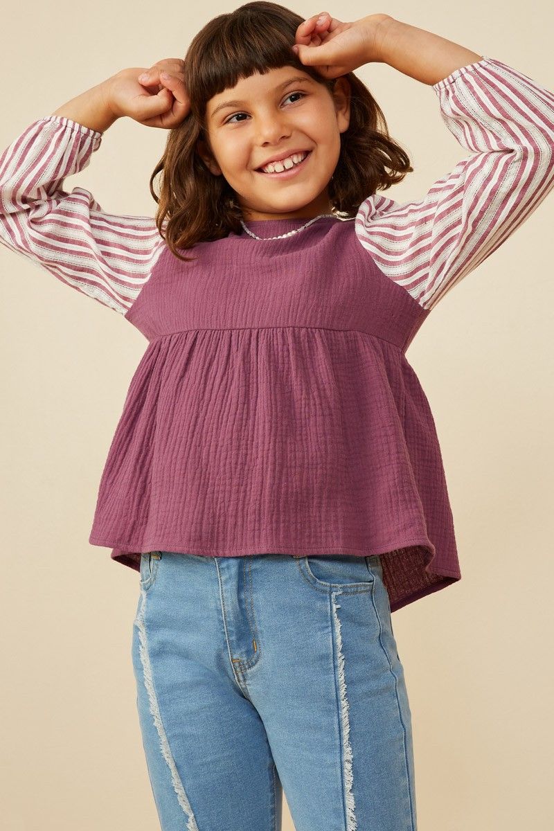 Hope Mix Media Gauze Top