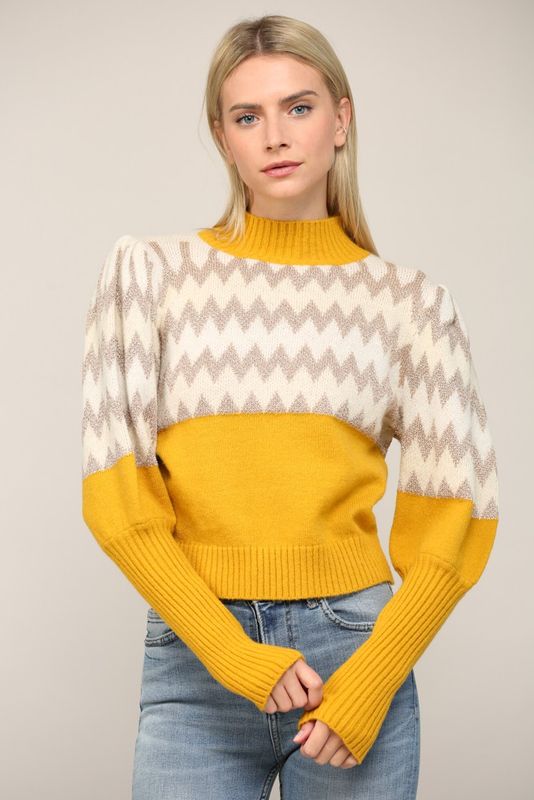 Small Town Chevron Knit Sweater