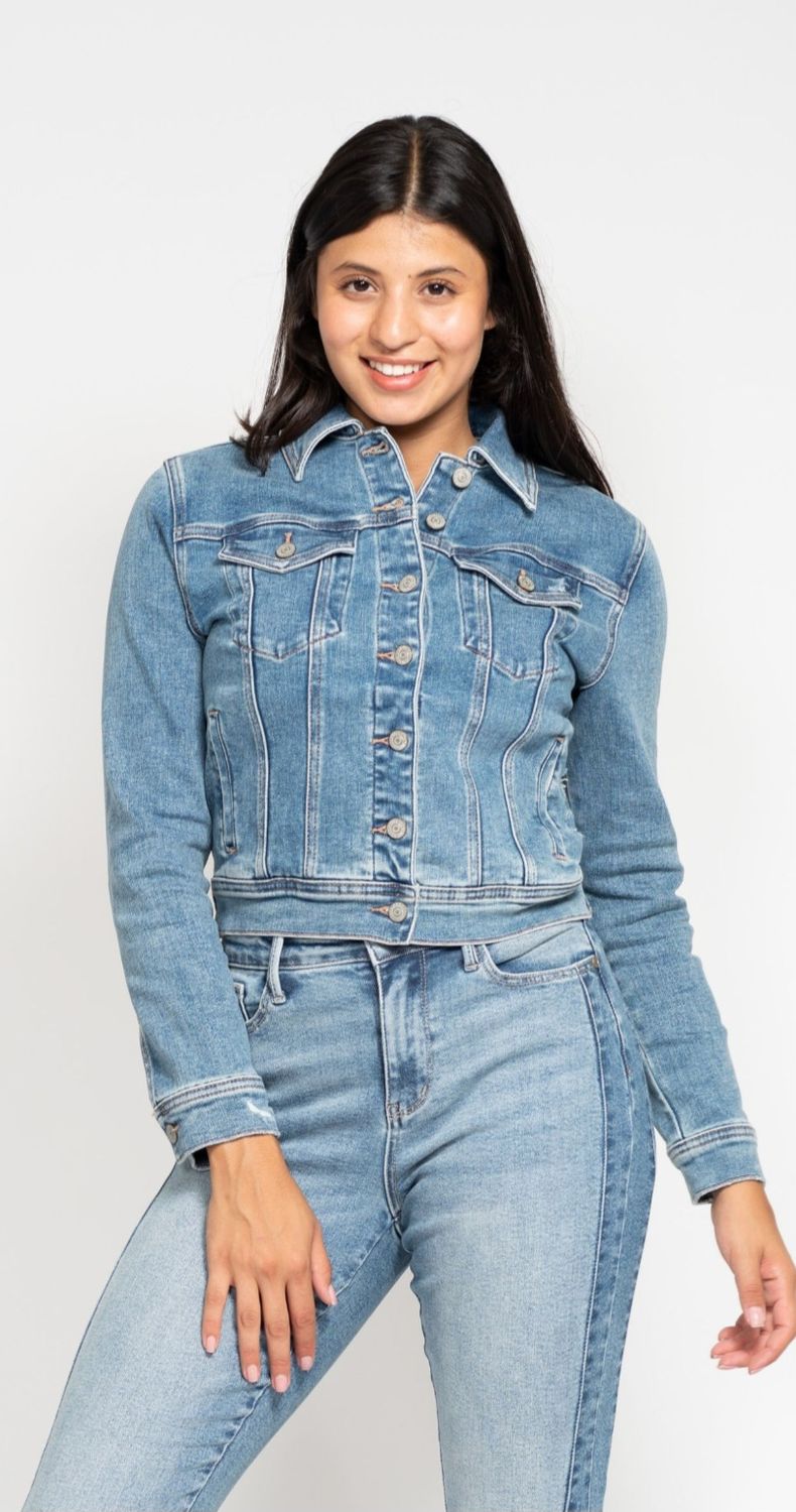 Judy Blue Nostalgia Vintage Denim Jacket