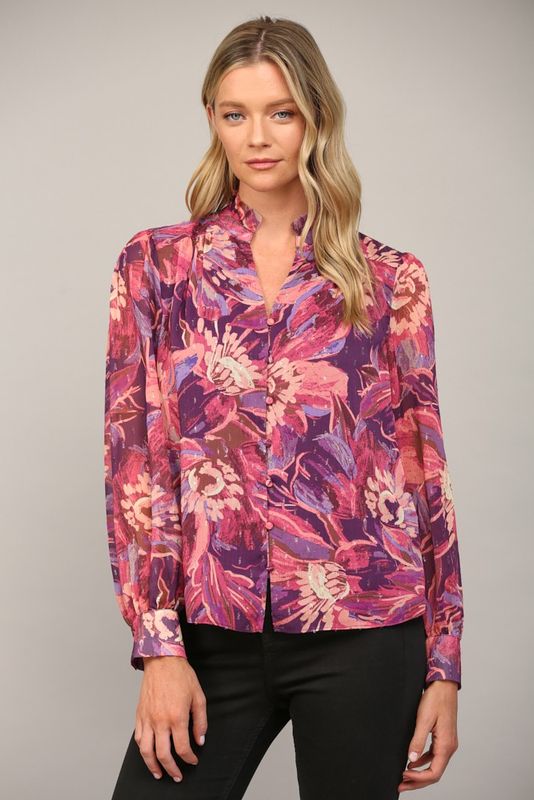 Every Time You Lie Ruffle Blouse