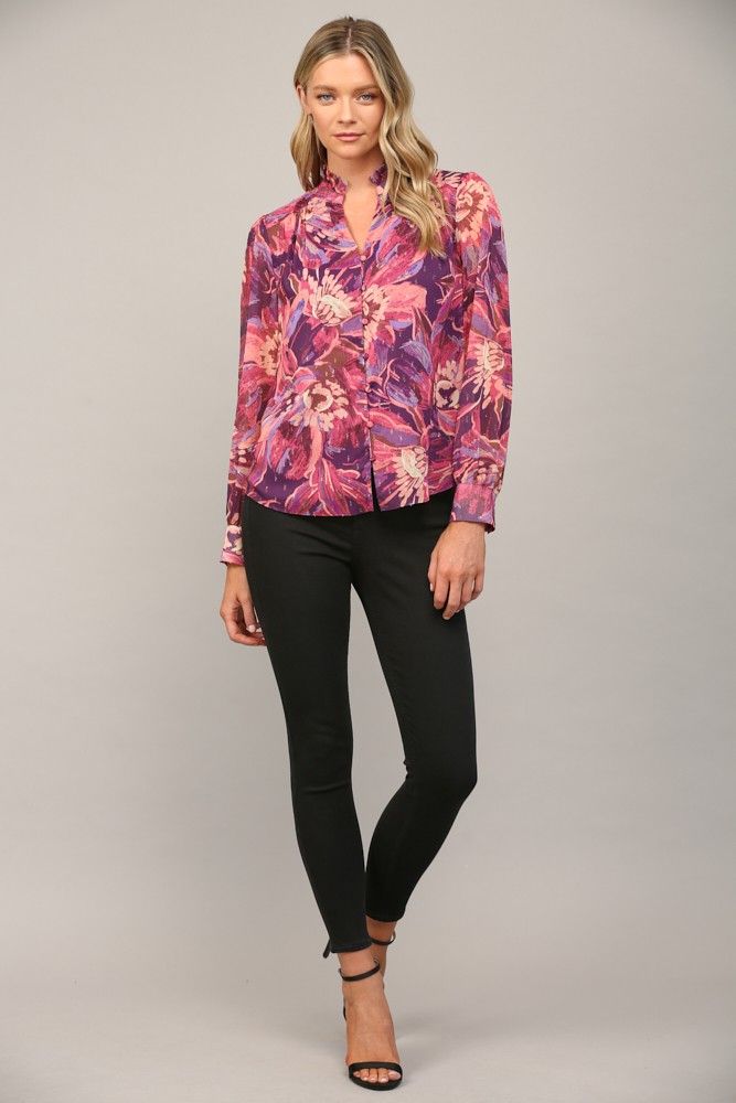 Every Time You Lie Ruffle Blouse