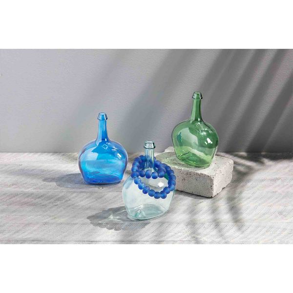 Mud Pie Bottleneck Glass Vase