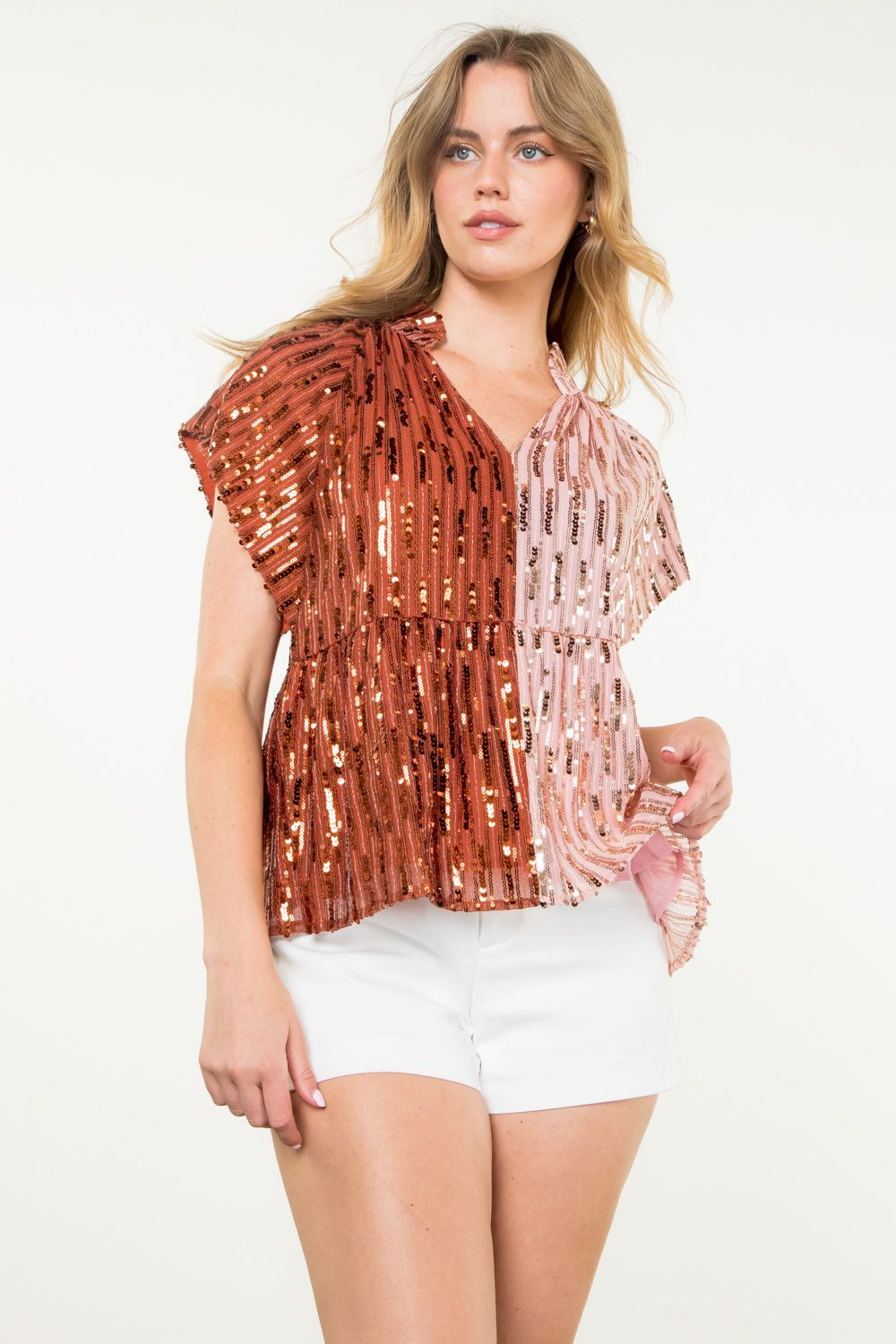 Seeing Both Sides Sequin Top