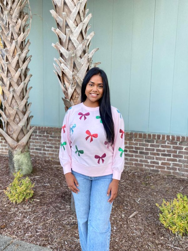 Mary Square Bows Katie Sweatshirt