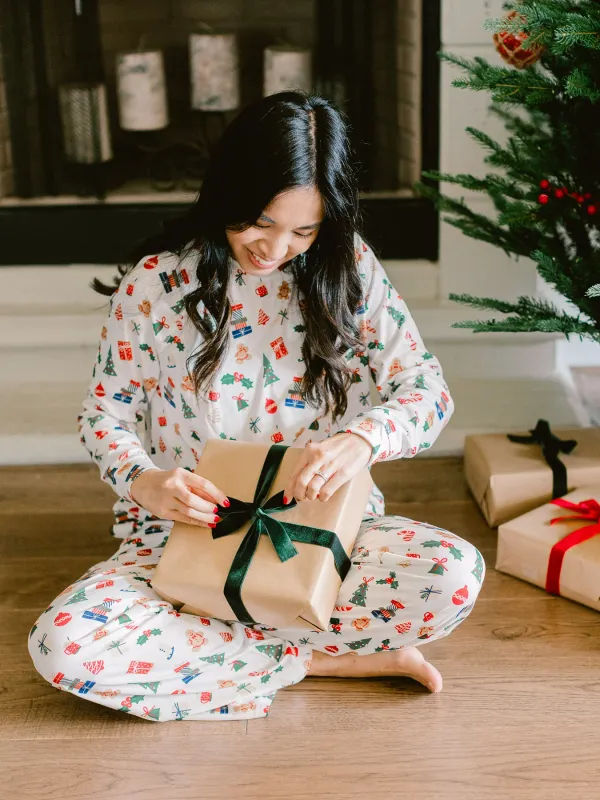 Mary Square Christmas Morning Annie Pant Set