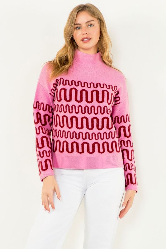 Up and Around Knit Sweater