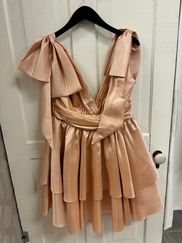 Glamorous Moments Bow Tiered Dress