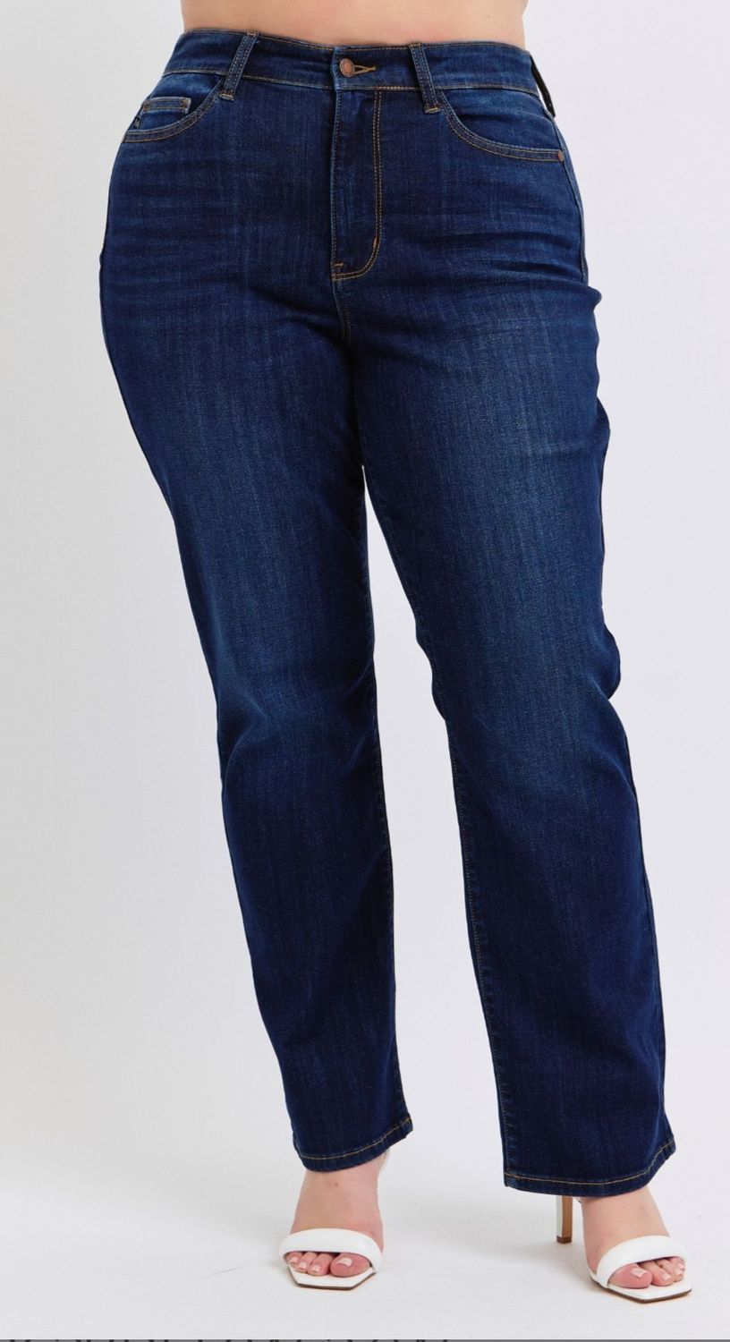 Judy Blue SWEET! High Waist Straight Jean, CURVY