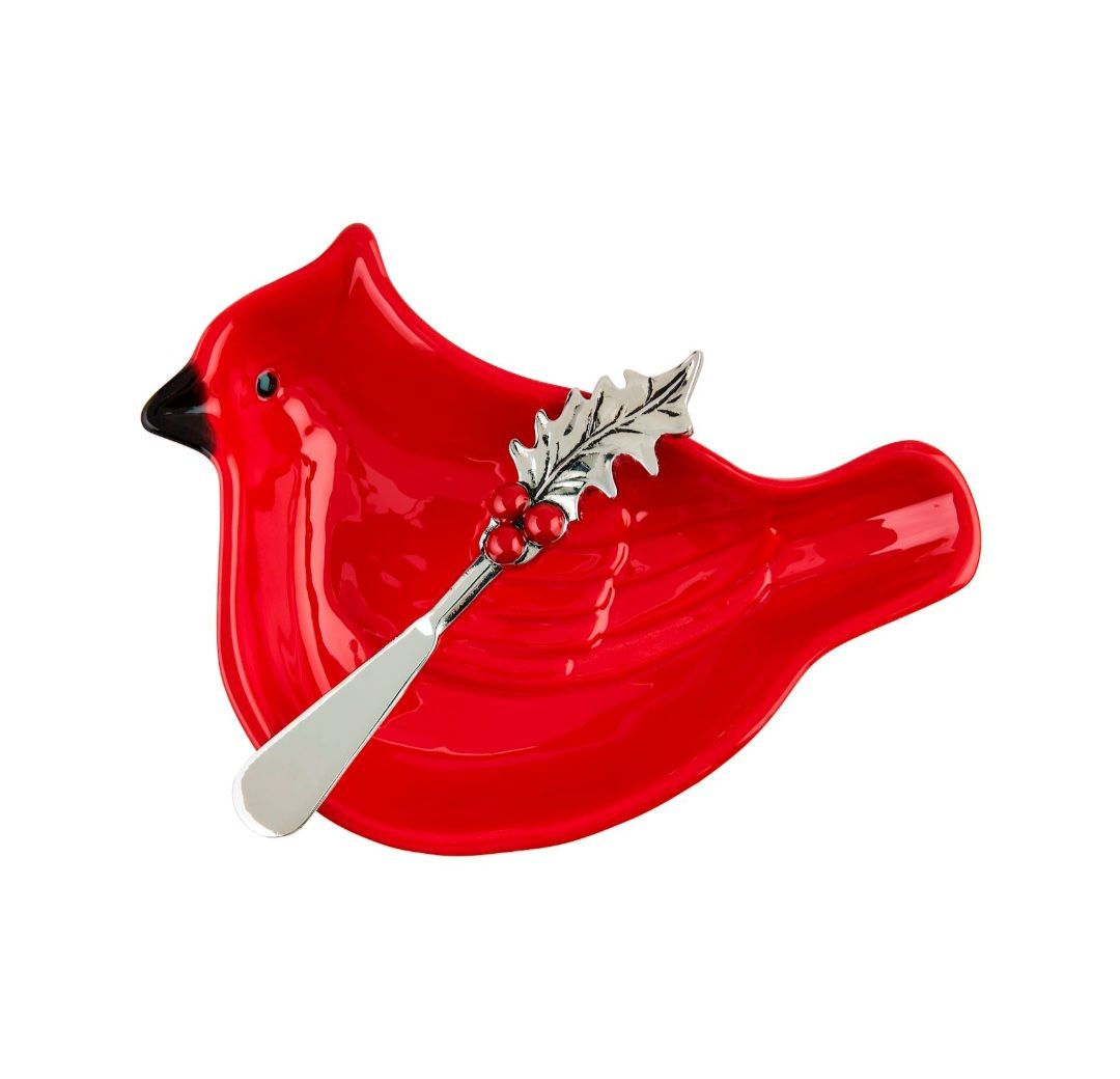 Mud Pie Cardinal Tidbit Dish